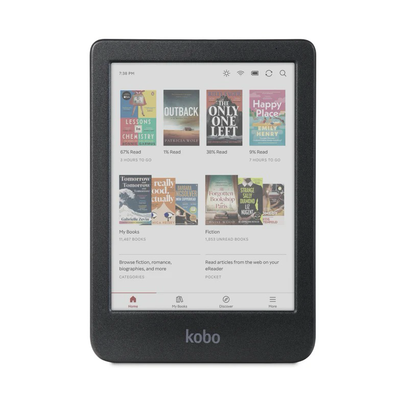 Promo shot of the kobo Clara colour 