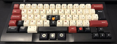 photo of my DIY franken-keyboard with mismatched key caps photo of my DIY franken-keyboard with mismatched key caps