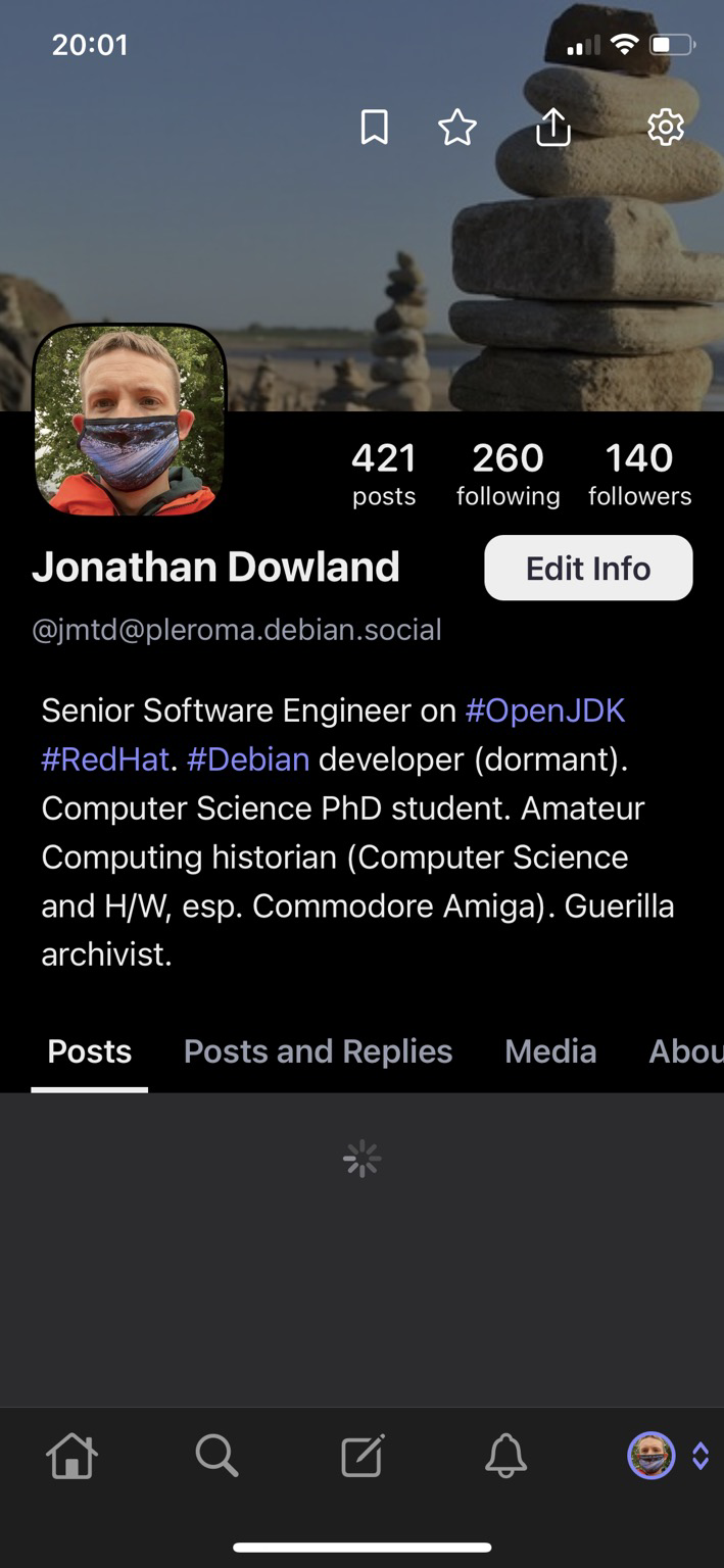 Profile before: senior software engineer